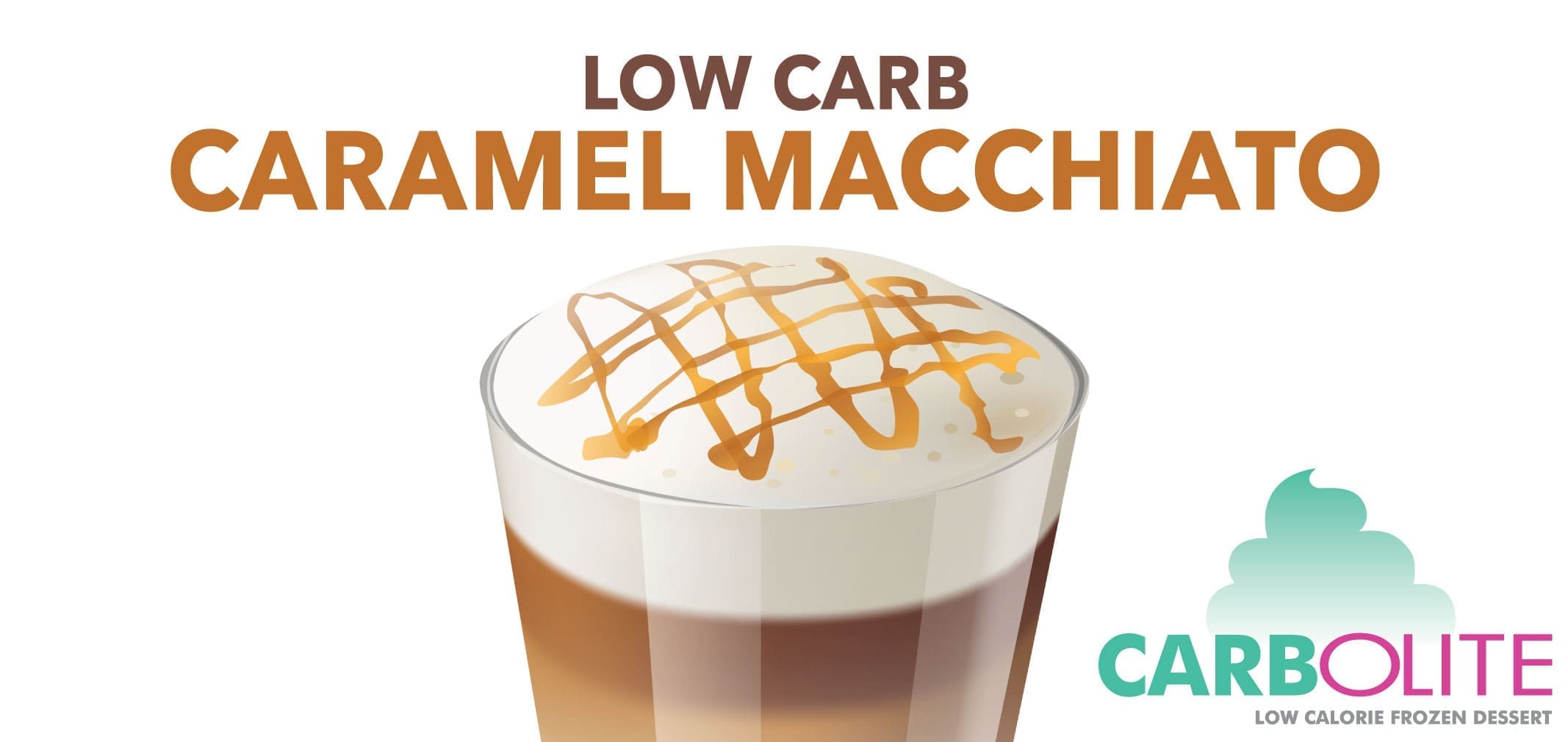 Carbolite Low Carb Caramel Macchiato — Menchie’s product imagery
