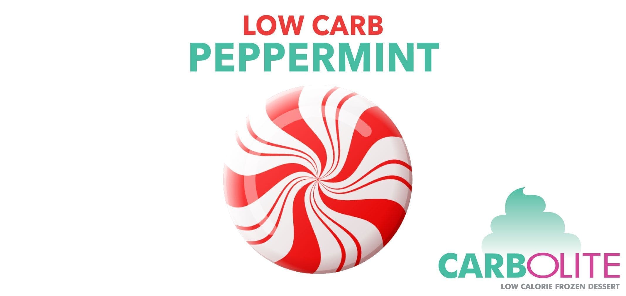 Carbolite Low Carb No Sugar Added Peppermint — Menchie’s product imagery