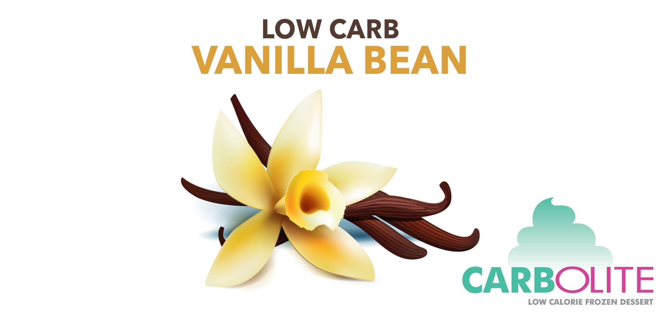 Carbolite Low Carb No Sugar Added Vanilla Bean — Menchie’s product imagery