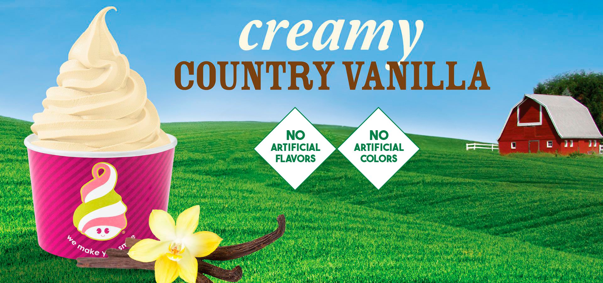 Creamy Country Vanilla — Menchie’s product imagery