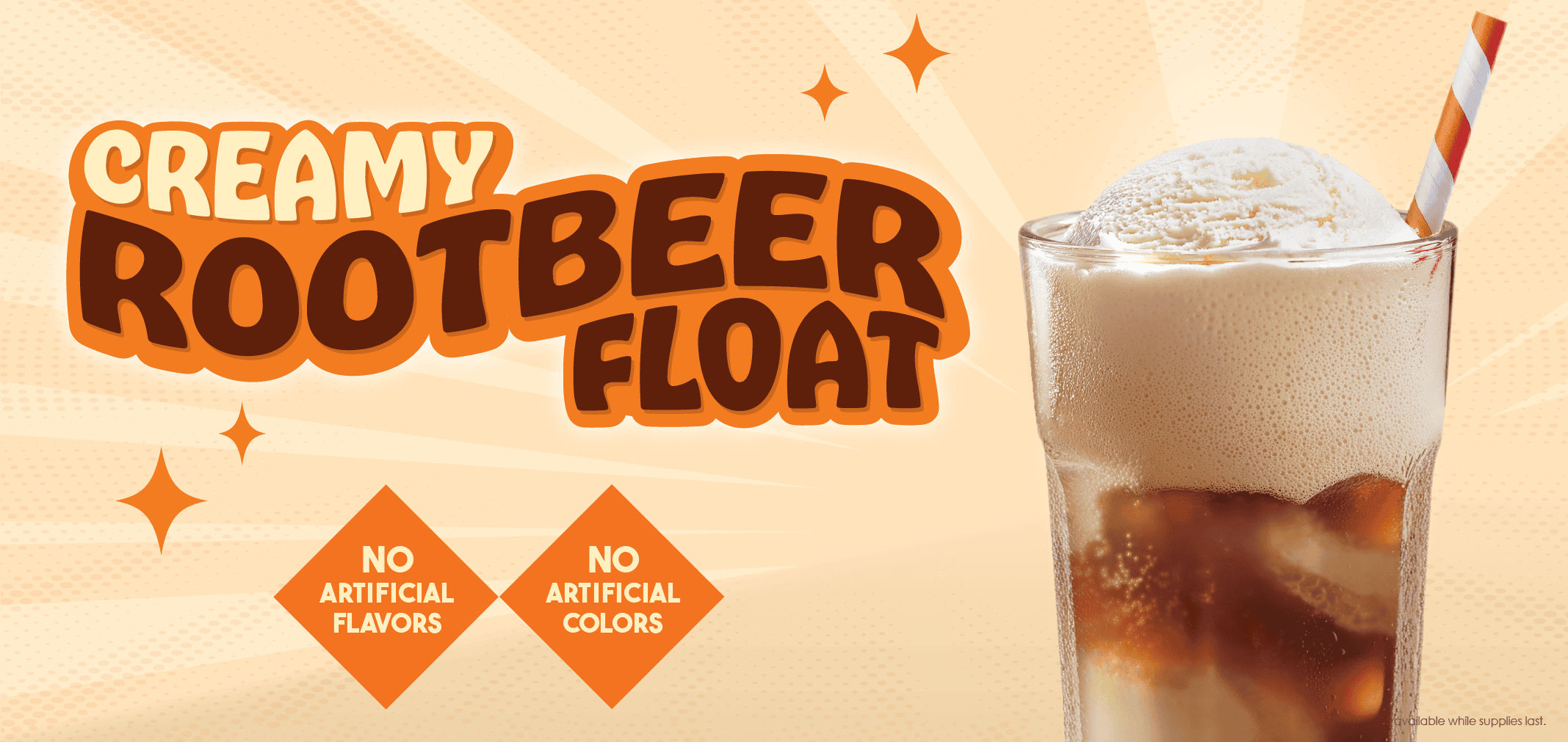 Creamy Rootbeer Float — Menchie’s product imagery