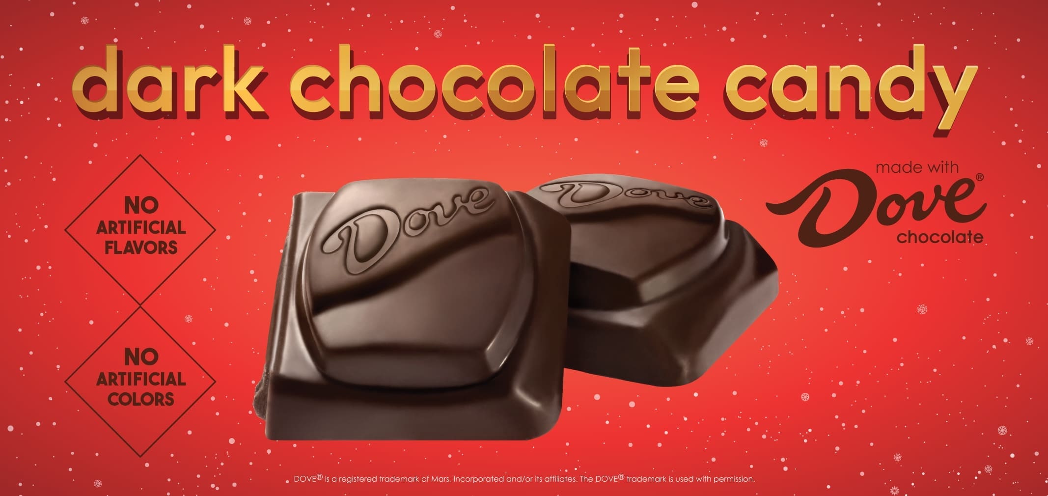 Dark Chocolate Candy Made With Dove® Chocolate — Menchie’s product imagery