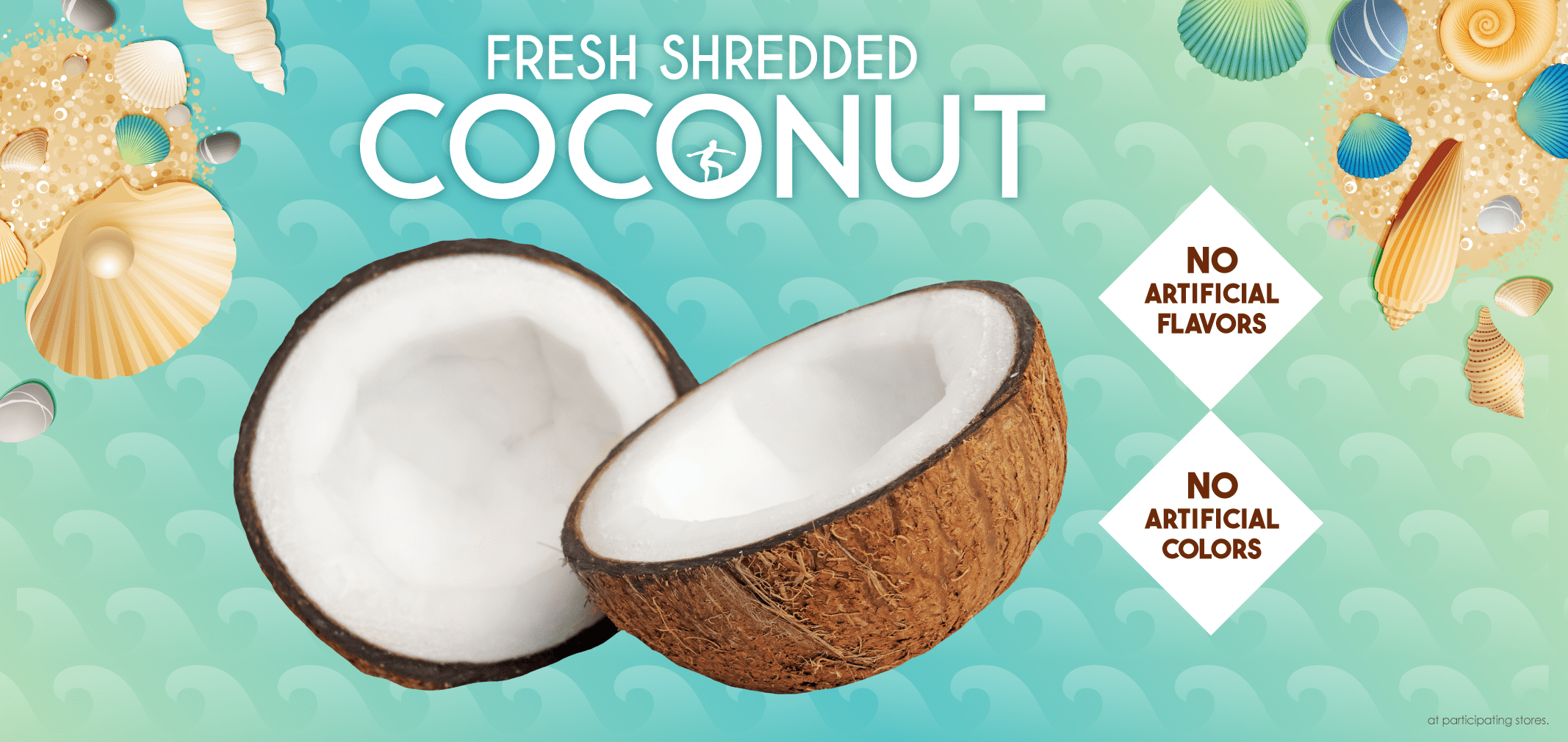 Fresh Shredded Coconut — Menchie’s product imagery