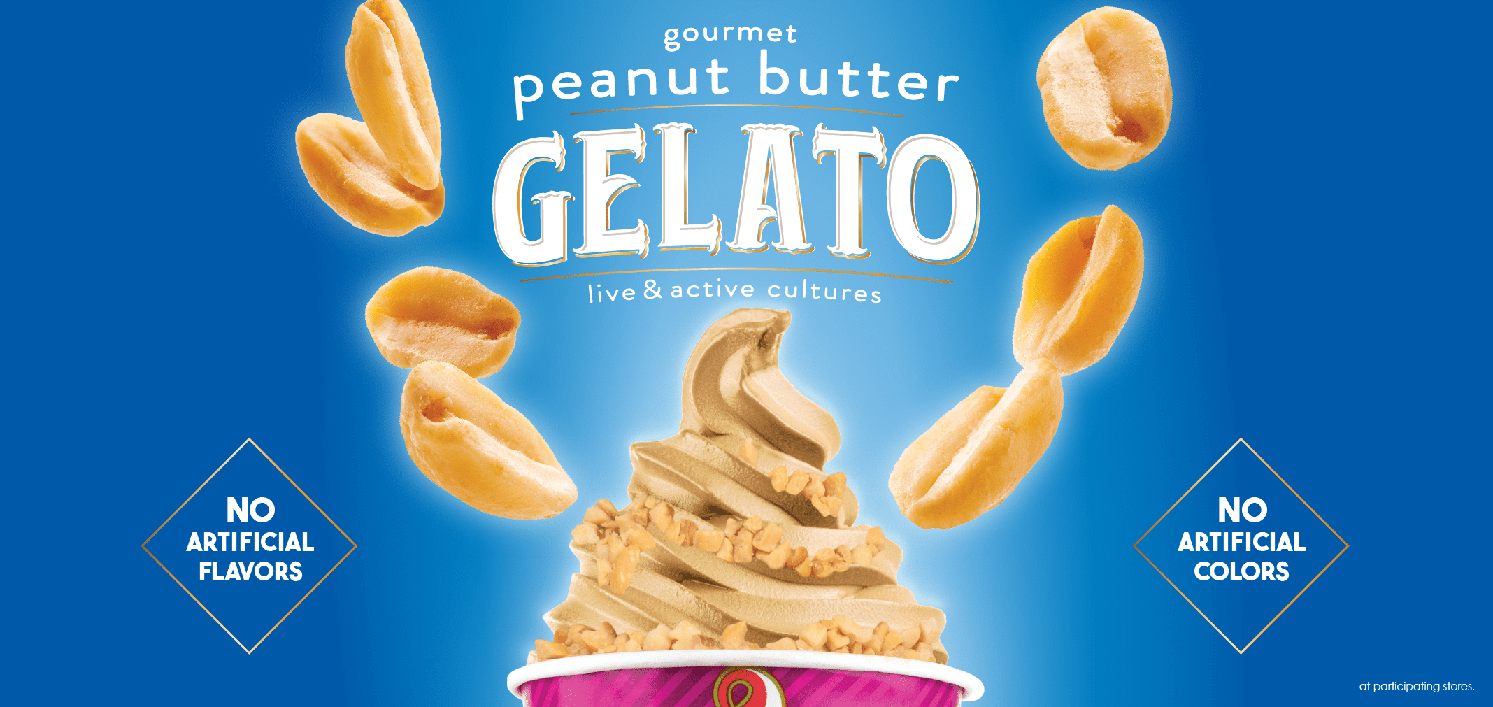Gourmet Peanut Butter Gelato — Menchie’s product imagery