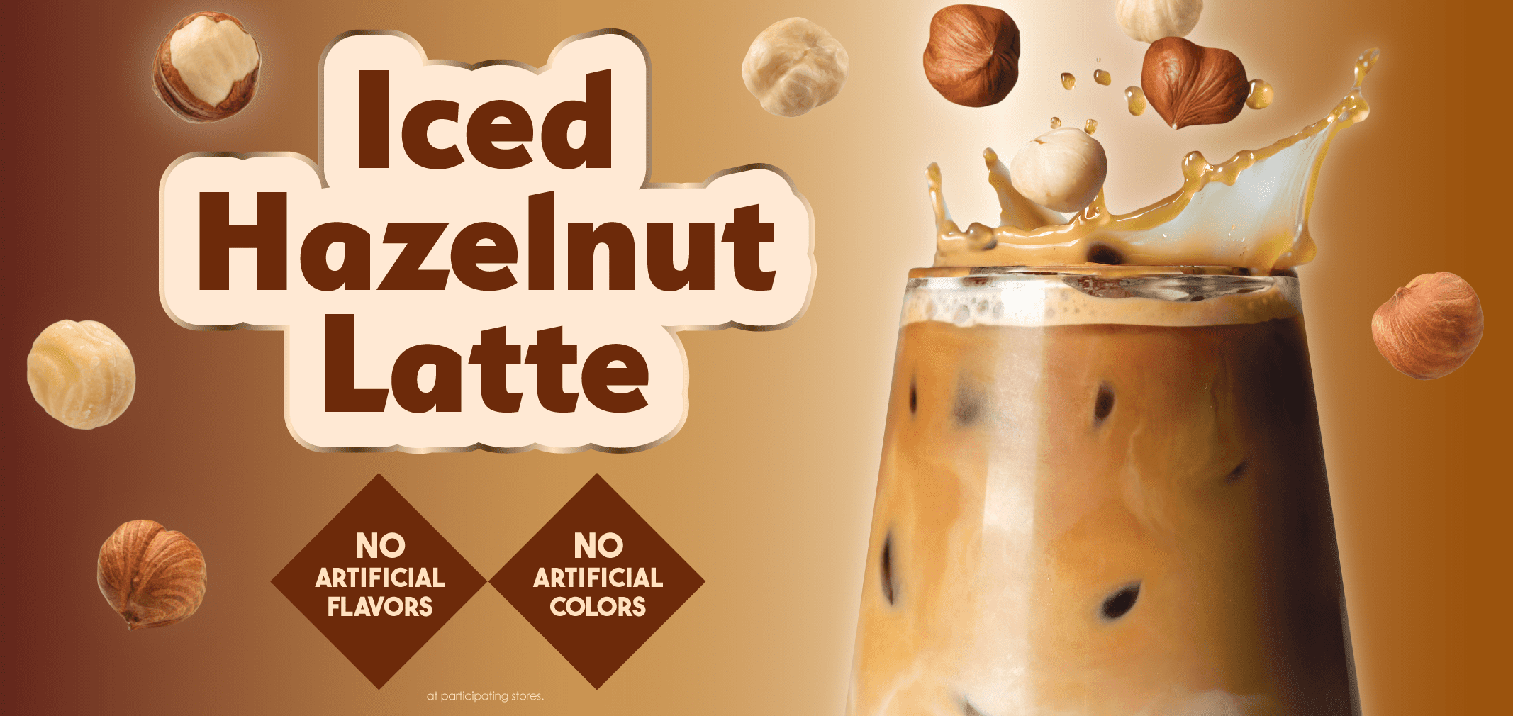 Iced Hazelnut Latte — Menchie’s product imagery