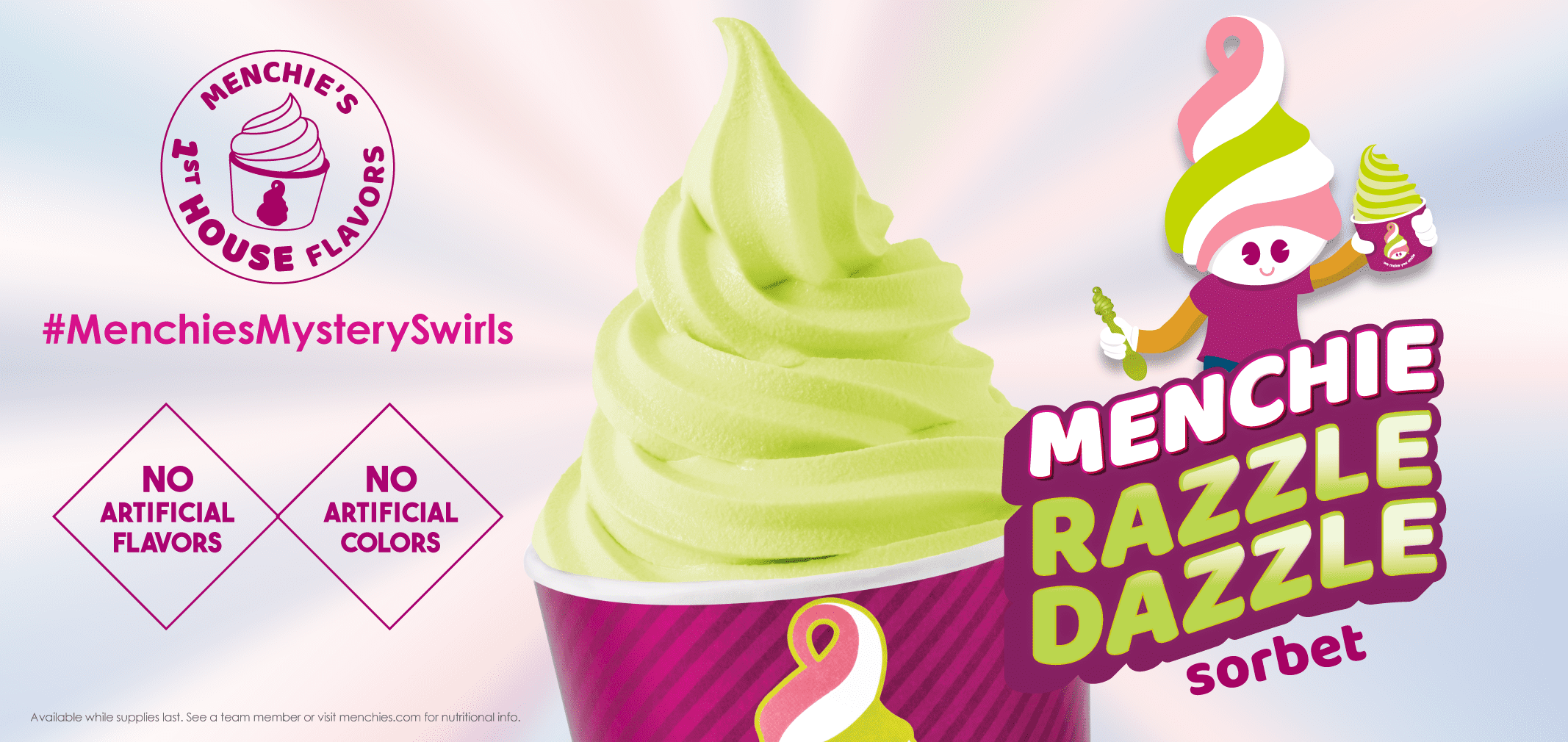 Menchie Razzle Dazzle Vegan Sorbet — Menchie’s product imagery