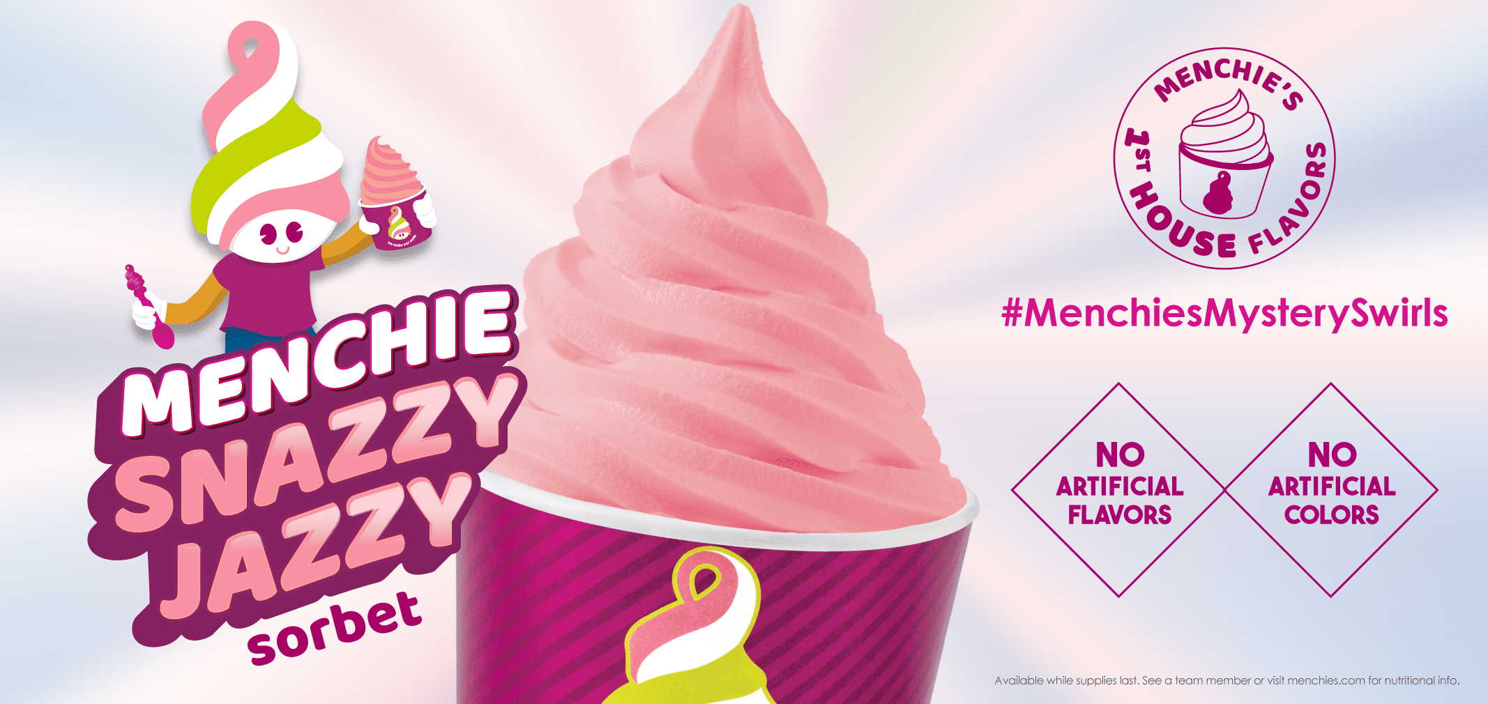 Menchie Snazzy Jazzy Vegan Sorbet — Menchie’s product imagery