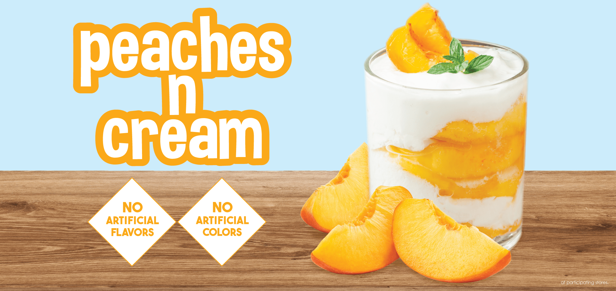 Peaches n Cream — Menchie’s product imagery