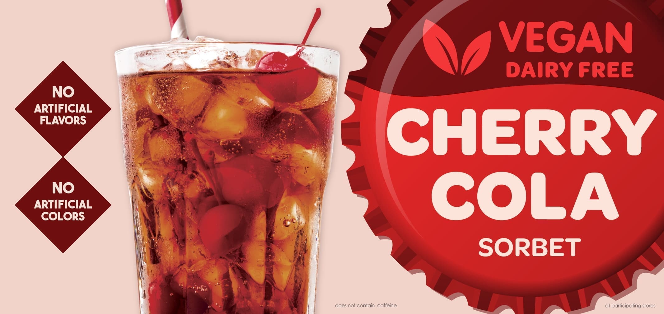 Vegan Cherry Cola Sorbet — Menchie’s product imagery
